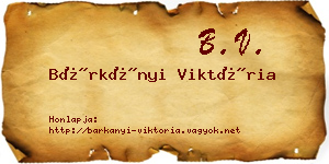 Bárkányi Viktória névjegykártya