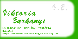 viktoria barkanyi business card