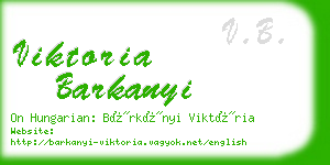 viktoria barkanyi business card